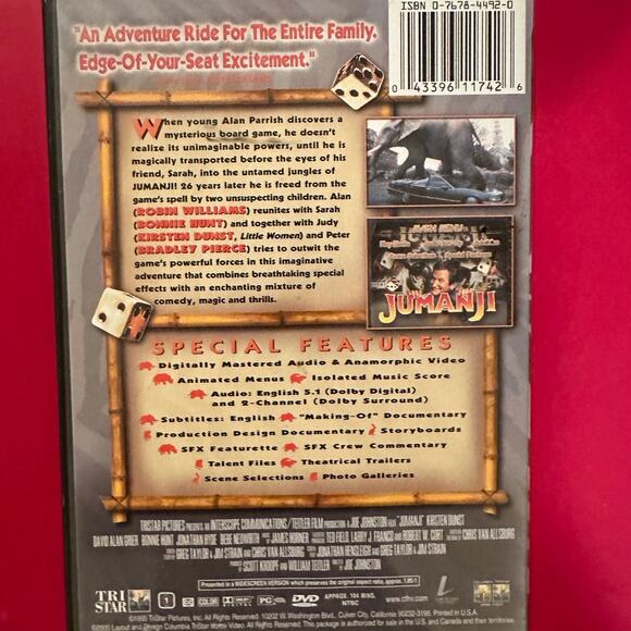 Jumanji DVD - Picture 3 of 3